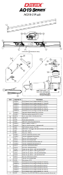 Detex AO19-2 Push Series Parts Diagram